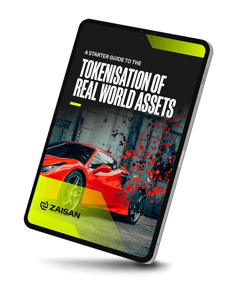 Tablet mockup Ebook tokenisation of real world assets